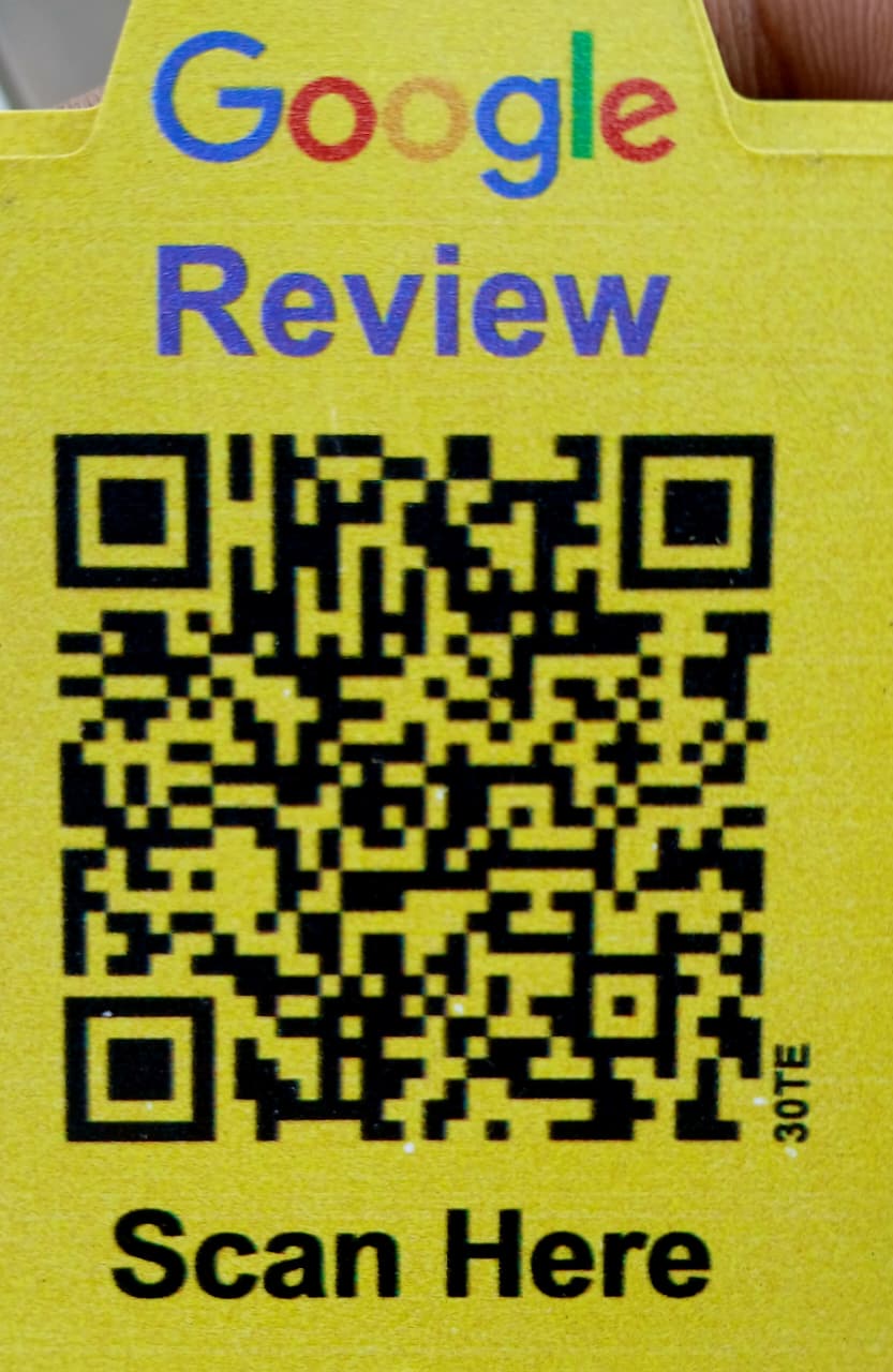 Scan to Review on Google